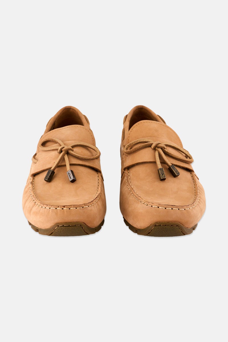 clarks Men Standard Oswick Step Slip On Casual Shoes, Light Tan - Image 4