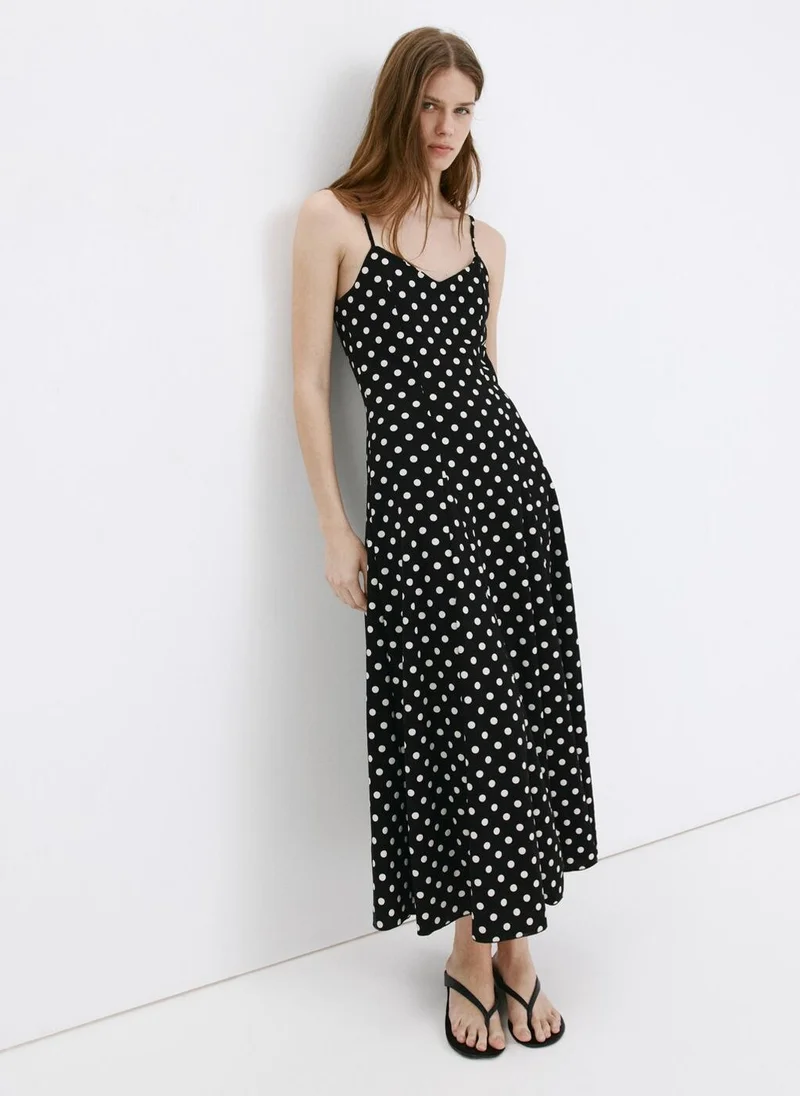 Mango A-Line Dress With Godets