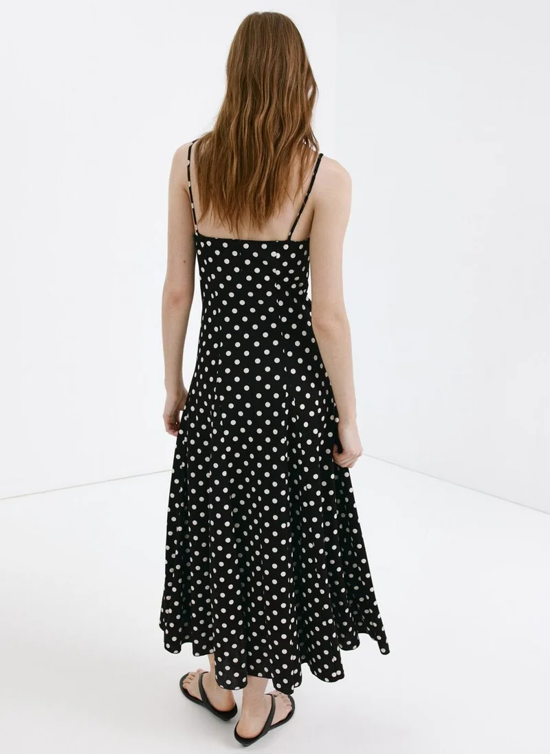 Mango A-Line Dress With Godets