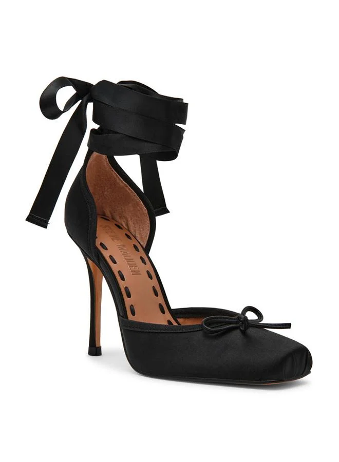 Larina Black Women's Heel Sandals