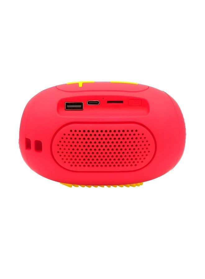 KOLEER Portable Bass Wireless Bluetooth Speaker 5.4, 7W Loud Sound, FM Radio, USB, Micro SD, AUX, Type C Charging, 1200mAh Battery, Compact Lightweight Speaker for Home, Travel, Outdoor, Mobile, Laptop, Tablet, Desktop Audio Playback - Image 3