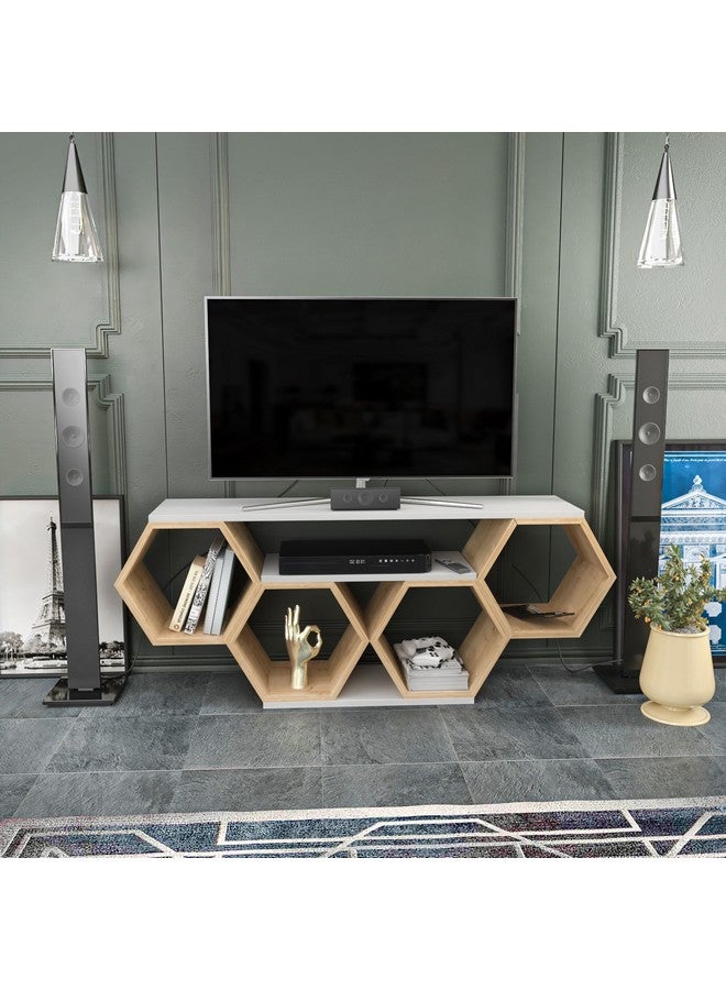 Home Box Asta Tv Unit For Tvs Up To 60 Inches 55.5 X 140 X 26.6 Cm - Image 1