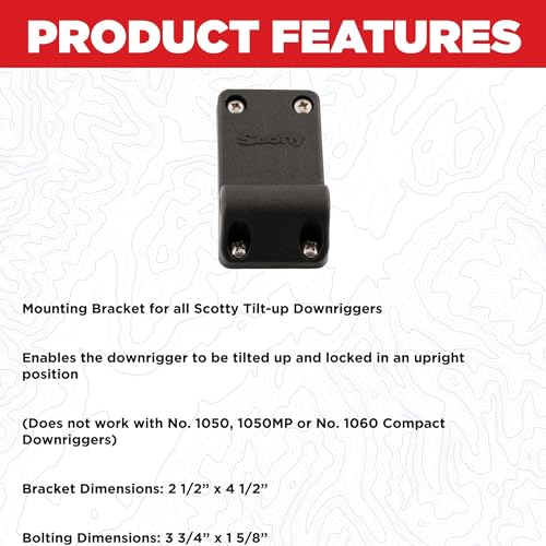 Scotty Mounting Bracket for Scotty Downrigger Models 1080 1116 - Image 3