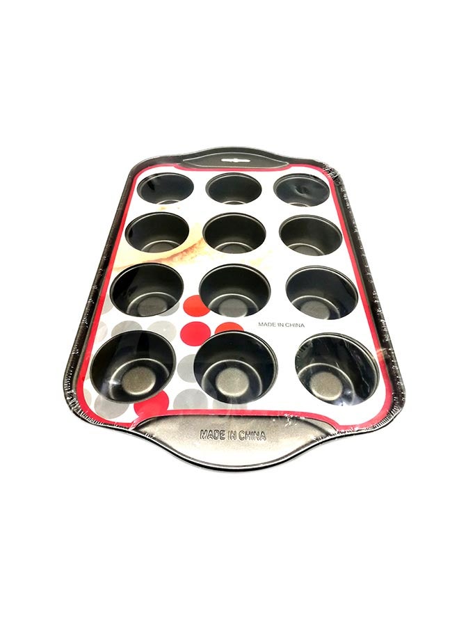 Non-Stick Cake Mould Black 33centimeter - Image 1