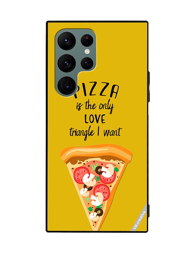 VR CREATIVE Protective Case Cover For Samsung Galaxy S22 Ultra 5G Pizza Love Design Multicolour - Image 1