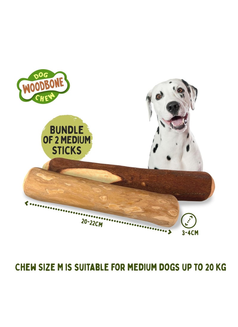 wood Olive Wood and Coffee Wood Dog Chew Toy for Medium Dogs Dogwood Branch Chewing Stick Bundle of 2 Size M  - Image 2
