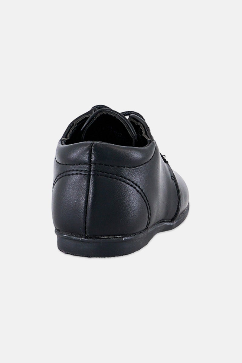 Josmo أحذية مدرسية جلدية للأولاد الصغار، سوداء - Image 2