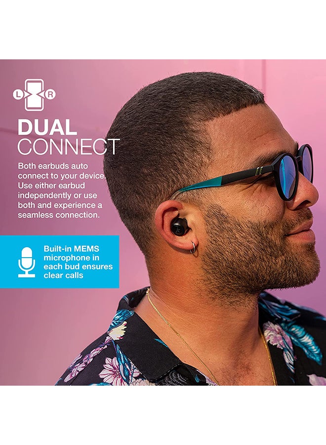 جيلاب سماعات Go Air Pop True اللاسلكية بتقنية البلوتوث + علبة شحن | اتصال مزدوج | مقاومة للعرق IPX4 | اتصال Bluetooth 51 | 3 إعدادات صوت EQ: JLab Signature، Balanced، Bass Boost - Image 2