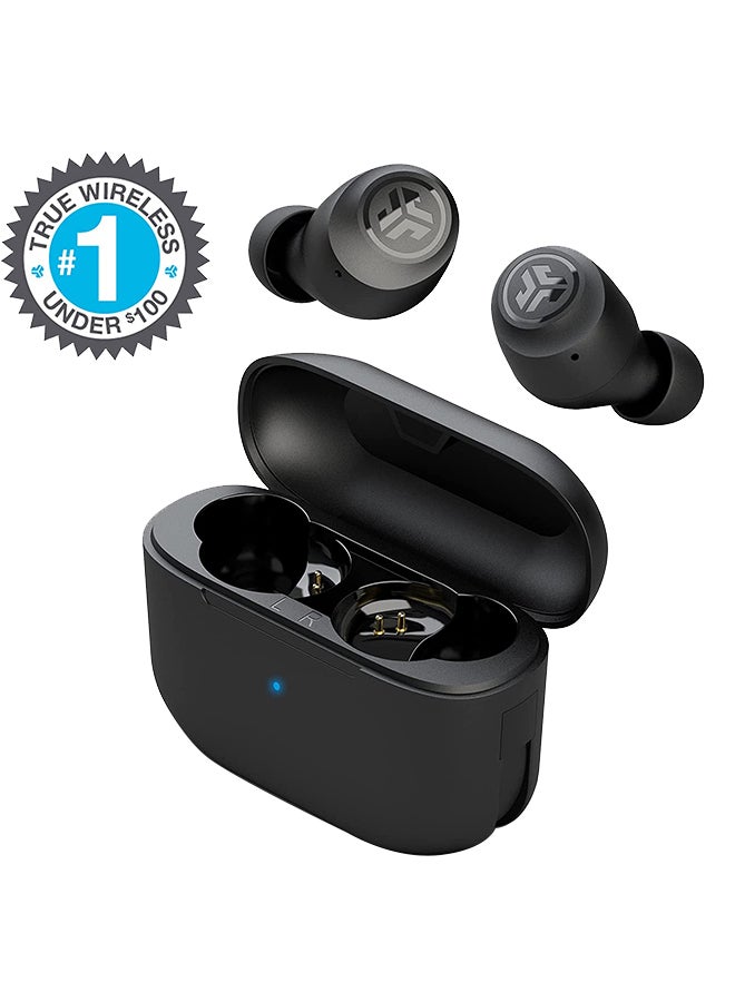 جيلاب سماعات Go Air Pop True اللاسلكية بتقنية البلوتوث + علبة شحن | اتصال مزدوج | مقاومة للعرق IPX4 | اتصال Bluetooth 51 | 3 إعدادات صوت EQ: JLab Signature، Balanced، Bass Boost - Image 1