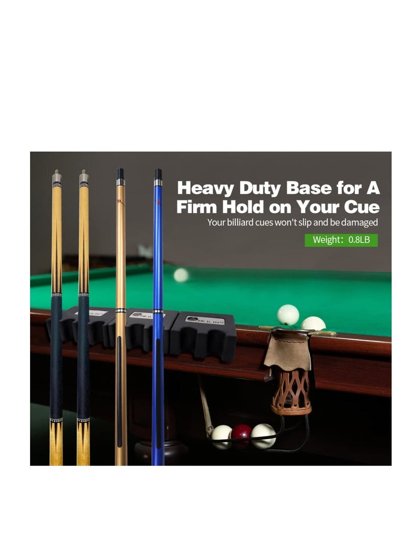 Generic Pool Cue Holder, 2/3/4-Cue Portable Pool Stick Holder for Table, Weighted & Durable Billiard Cue Holder, Mini Stick Holder for Pool Cues, Pool Cue Holder Claw (4 CUE)  - Image 2