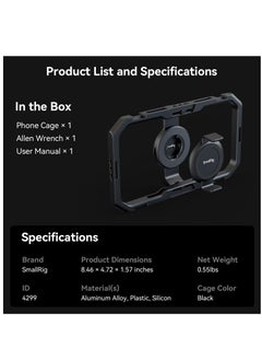 Generic Universal Quick Release Phone Cage, Aluminium Alloy Magnetic Smartphone Video Rig Support for Apple MagSafe, Sturdy Phone Video Stabilizer Case for iPhone for Samsung for Huawei and More-4299  - Image 4