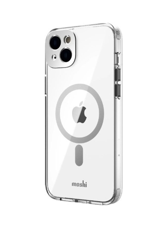Moshi iGLAZE Apple iPhone 14 Plus 6.7" Case with MagSafe & Cam Cover - Luna Silver - Image 2