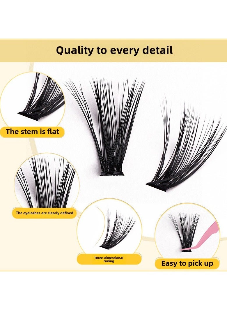 ORiTi 168 PCS False eyelashes set single cluster large capacity thick eyelashes set segmented hot melt eyelashes - Image 5
