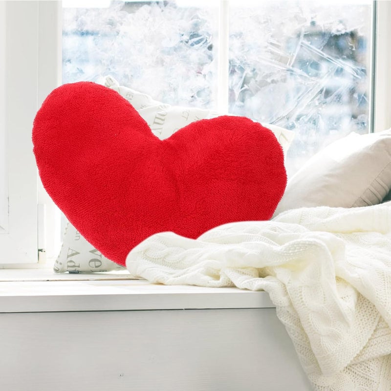Homoyoyo Heart Shaped Plush Pillow Red Cute Decorative Throw Pillow Soft Plush Hugging Cushion for Living Room Sofa Bed Valentines Day - Image 5