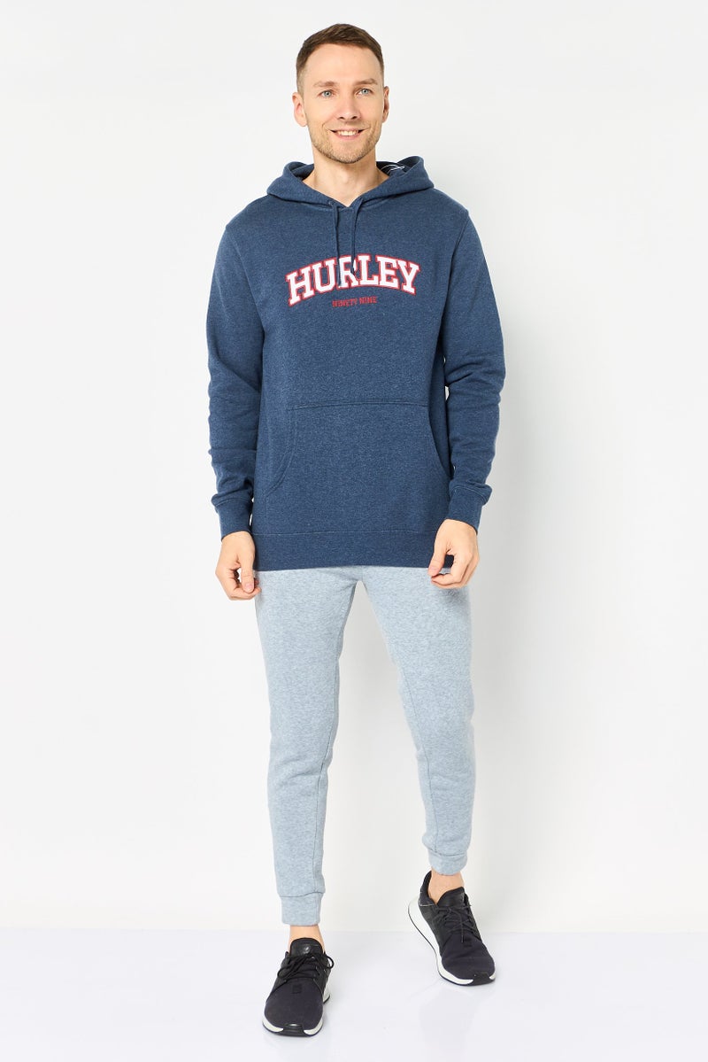 Hurley هودي خارجي طويل الأكمام للرجال، رياضي، لون رمادي داكن - Image 2