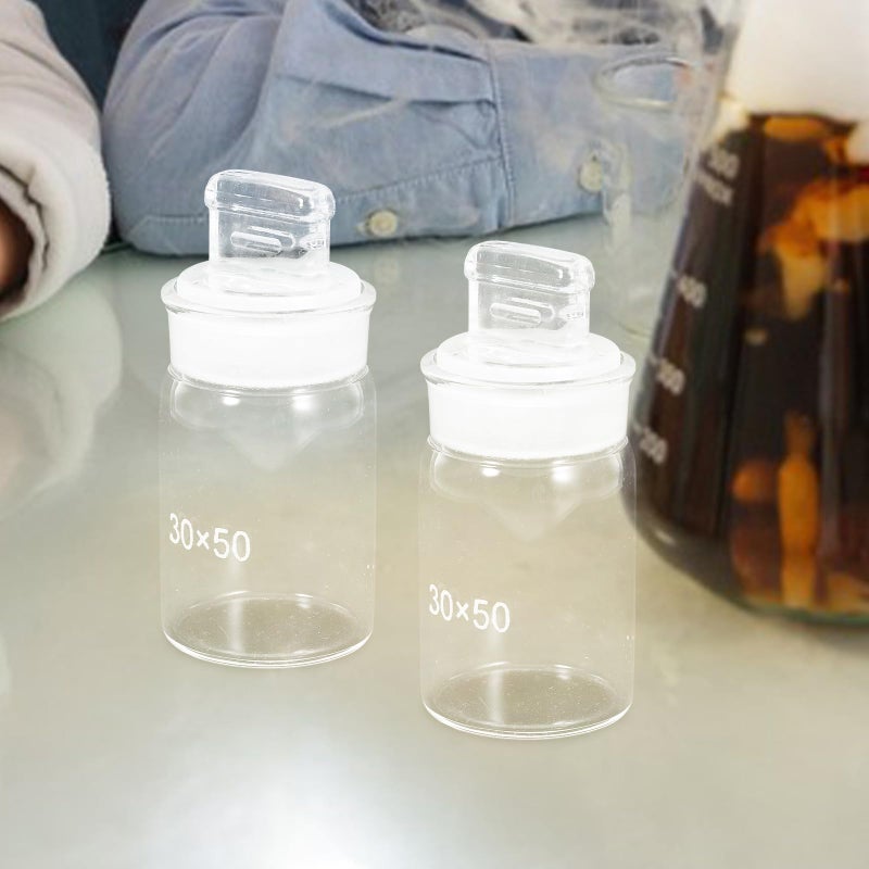 Wide Mouth Glass Weighing Bottle 30x50mm for Precise Laboratory Measurement - Image 5