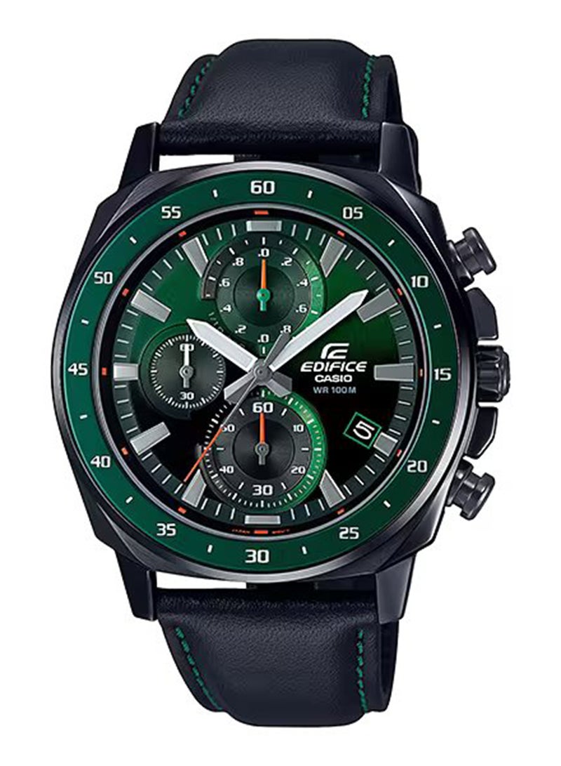 CASIO ساعة يد رجالية أنالوج من الفولاذ المقاوم للصدأ EFV-600CL-3AVUDF - 42 مم