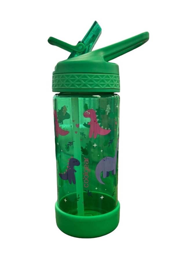 Cool Gear Water Bottle System W Stick 16Oz Green-Dinosleak Proof , Cool Gear , Cool Gear  For Gym, Cool Gear  For Travel, Trendy Hydration Bottle, Reusable Bottle, Cool Gear  For Kids, Cool Gear Saudi - Image 1