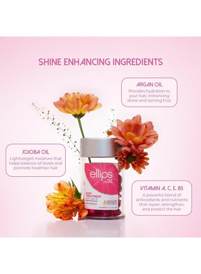 Ellips Hair Vitamin Hair Treatment, 50 Capsules - Hair Oil & Heat Protectant for Frizzy Hair - Support Healthy Shiny Hair - Image 5