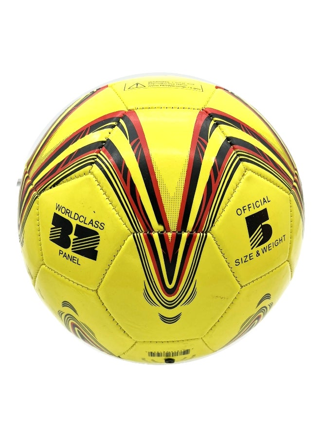 High Quality Star Pattern Soccer Ball Yellow Size 5 GE824
