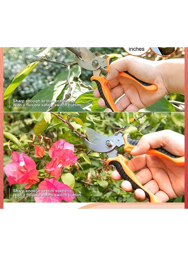 EETU Garden Tool Set,7PCS Stainless Steel Heavy Duty Gardening Tool Set,With Non-Slip Rubber Grip,Storage Tote Bag,Outdoor Hand Tools,Ideal Garden Tool Kit Gifts For Women And Men - Image 5