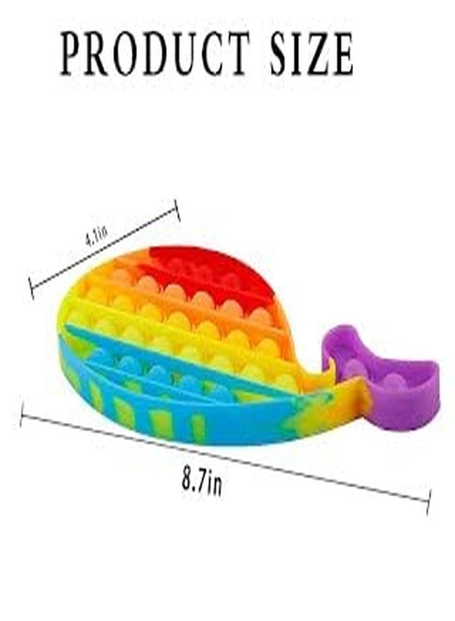 GONIPIMI Fish Pop It Fidget Toys, Push Pop Bubble Fidget Sensory Toy, Autism Special Needs Silicone Stress Relief ToyFidget Pop it (Fish) - Image 3