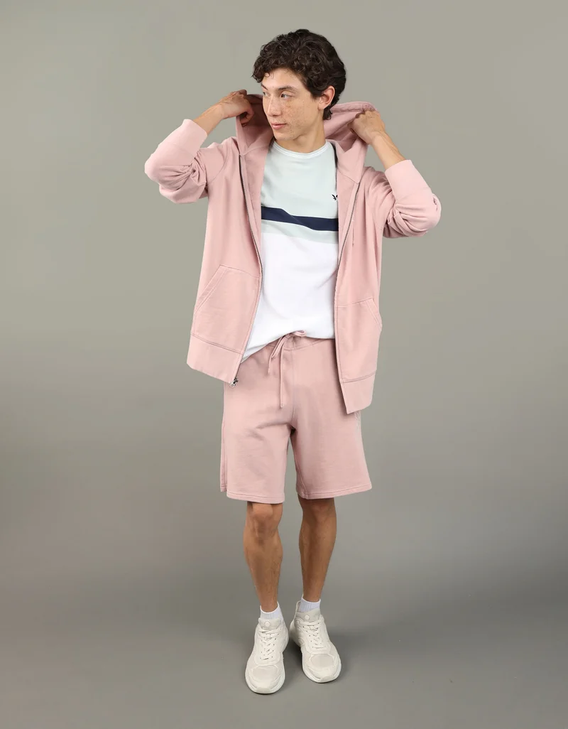 امريكان ايجل Logo Fleece Graphic Zip-Up Hoodie