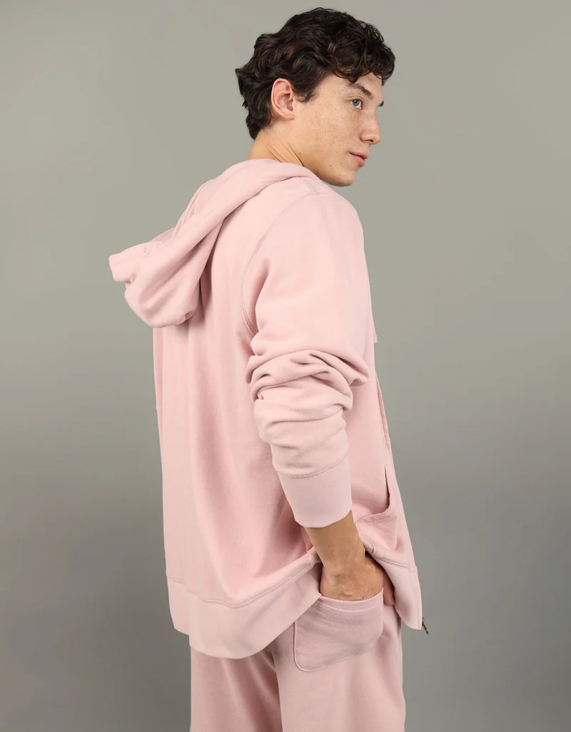 امريكان ايجل Logo Fleece Graphic Zip-Up Hoodie