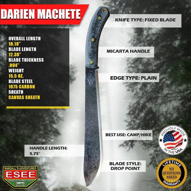ESEE EXPAT Darien Machete with Nylon Sheath by Knives - Image 2