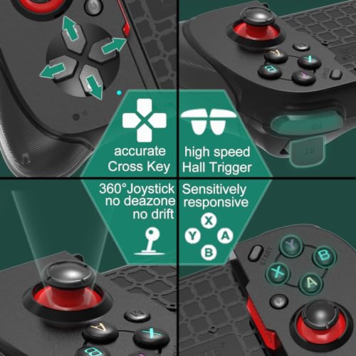 Megadream iOS/Android/PC Wireless Game Controller, Mobile Gamepad Joystick for iPhone 16/15/14/13, iPad, Samsung Galaxy/LG/TCL Phone Tablet- Hall Trigger - Call of Duty, Genshin Impact, Cloud Game, Delta Emulator - Image 5