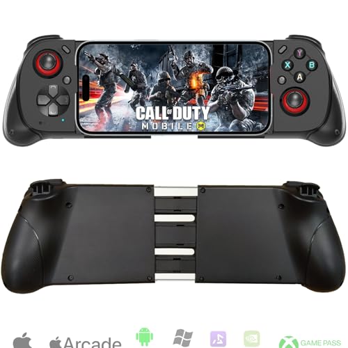 Megadream iOS/Android/PC Wireless Game Controller, Mobile Gamepad Joystick for iPhone 16/15/14/13, iPad, Samsung Galaxy/LG/TCL Phone Tablet- Hall Trigger - Call of Duty, Genshin Impact, Cloud Game, Delta Emulator - Image 1