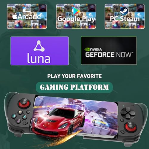 Megadream iOS/Android/PC Wireless Game Controller, Mobile Gamepad Joystick for iPhone 16/15/14/13, iPad, Samsung Galaxy/LG/TCL Phone Tablet- Hall Trigger - Call of Duty, Genshin Impact, Cloud Game, Delta Emulator - Image 2