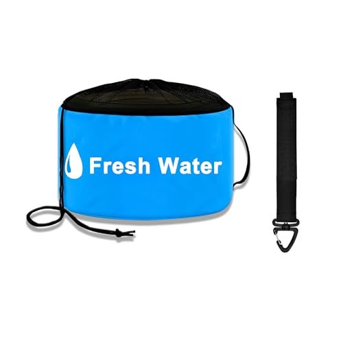 UNXMRFF 1-Pack Waterproof RV Hose Storage Bags with Drawstring Mesh Top, RV Utility Bag, Sewer Hose Bag, RV Camper Tools Accessories Bag for Fresh/Black Water Sewer Hoses and Electrical Cords - Image 1