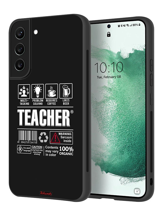 Tolwak Samsung Galaxy S22 Plus 5G Protective Case Cover Teacher Sticker - Image 1