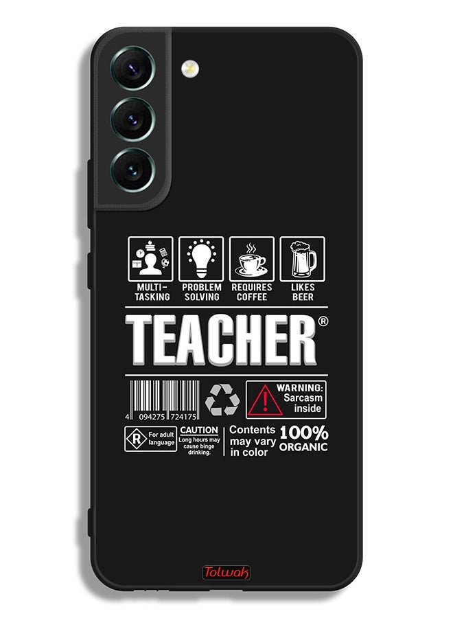 Tolwak Samsung Galaxy S22 Plus 5G Protective Case Cover Teacher Sticker - Image 3