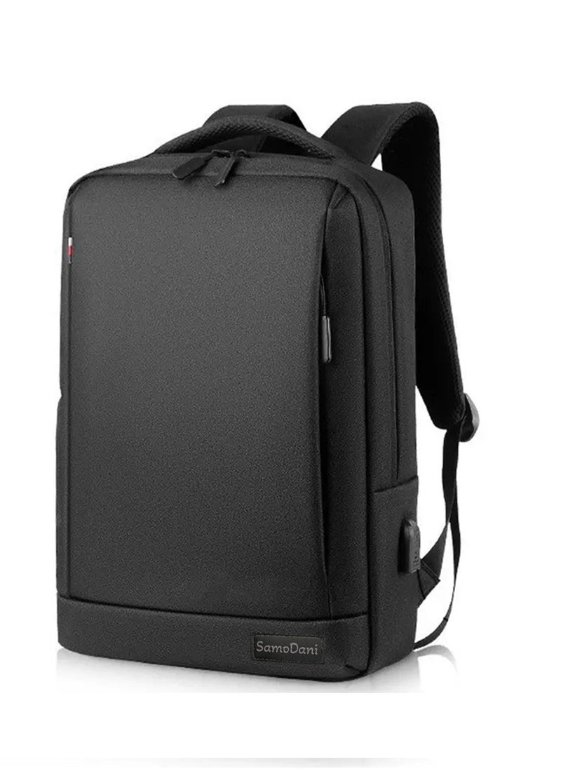 SamoDani - Laptop Bag Backpack, 15.6 and 16 Inch, Business Office Work School College Travel, Men and Women, Ergonomic Design, Several Pockets (Grey) - Image 1
