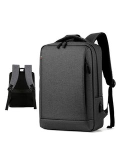 SamoDani Laptop Bag Backpack, 15.6 and 16 Inch, Business Office Work School College Travel, Men and Women, Ergonomic Design, Several Pockets (Grey)  - Image 1