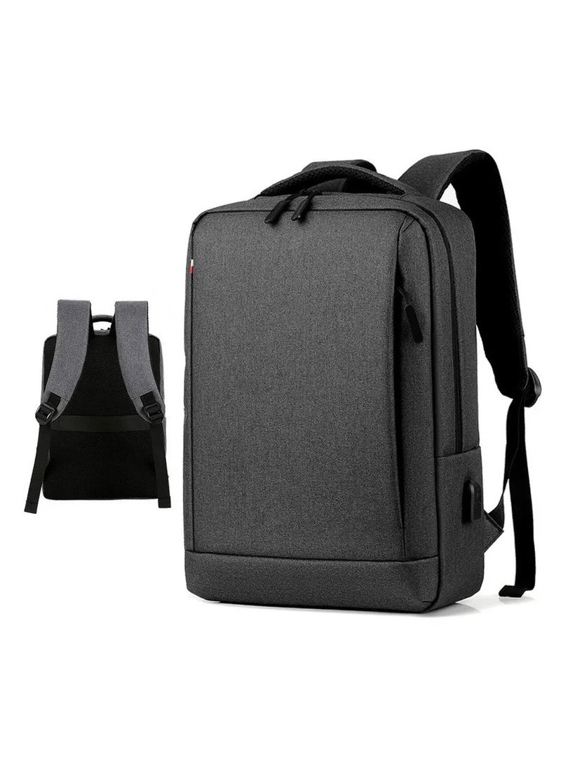 SamoDani - Laptop Bag Backpack, 15.6 and 16 Inch, Business Office Work School College Travel, Men and Women, Ergonomic Design, Several Pockets (Grey) - Image 1