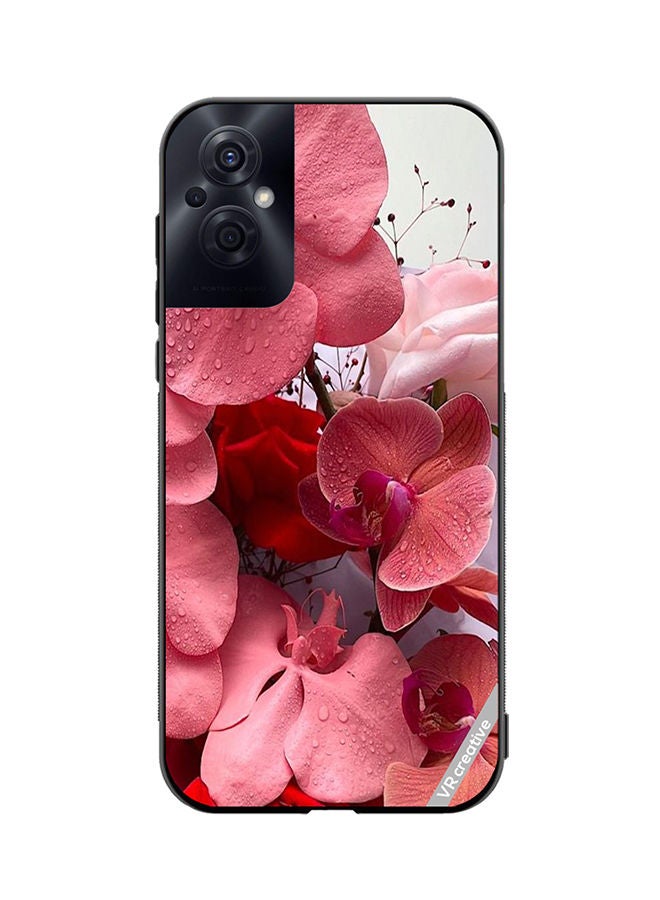 VR CREATIVE Protective Case Cover For Oppo Reno8 Z Flower Design Multicolour - Image 1