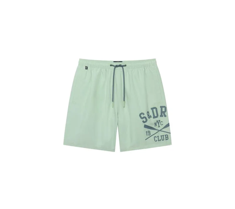 سوبر دراي Printed Logo 16-Inch Swim Shorts