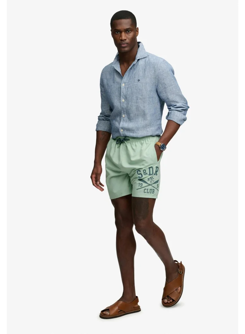 Superdry  Printed Logo 16-Inch Swim Shorts for Men | Best Price UAE