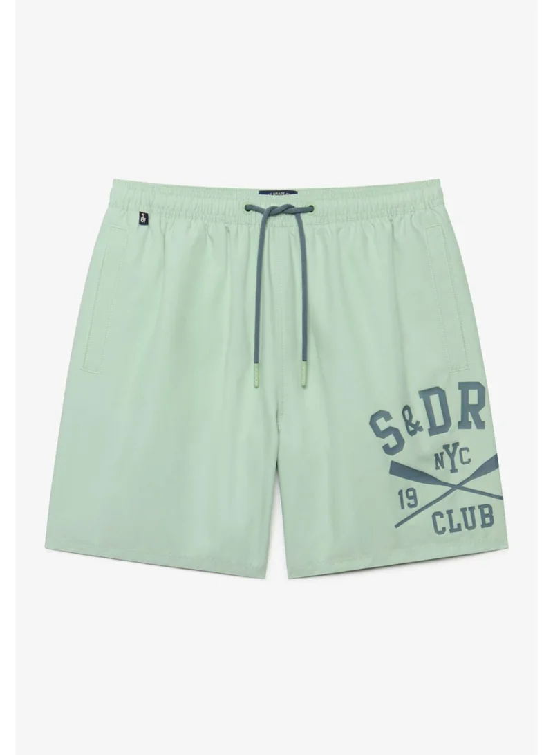 سوبر دراي Printed Logo 16-Inch Swim Shorts