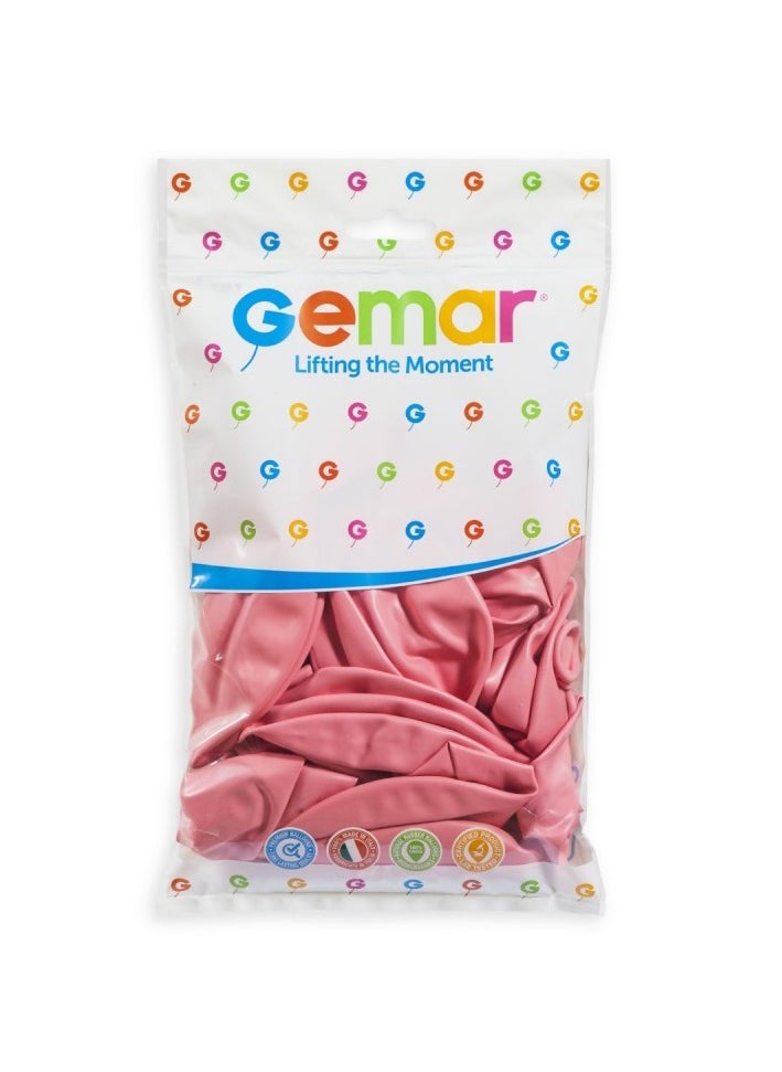 Gemar 19" Standard Baby Pink Latex Balloon 10Ct  - Image 2