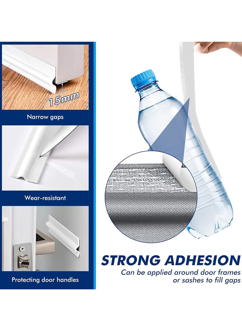 Generic - 4M Sound Proof Draft Self-Adhesive Window Draft Excluder Window Draft Stopper Blocker Windproof Dustproof Noise Reduction for Doors Windows Soundproof Door Draft Stopper Blocker - Image 1