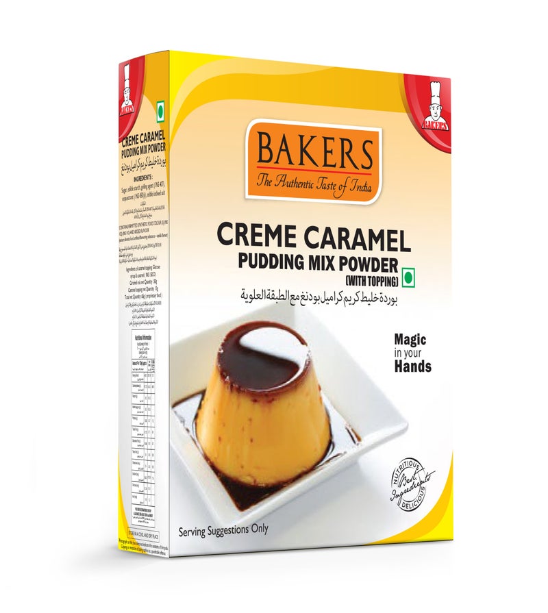 Bakers Creme Caramel Pudding Mix Powder 65gm