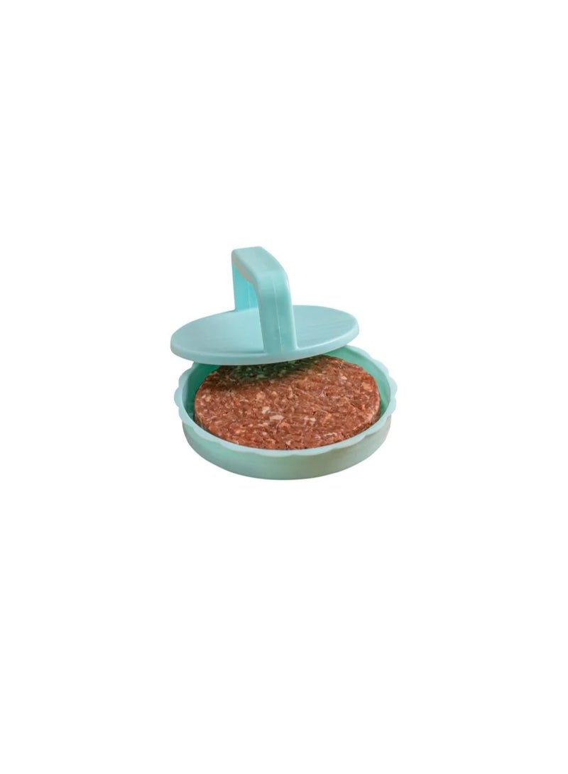 Burger Press - Perfectly Shape Stuffed Patties with Our Easy-to-Use Hamburger Maker, Ideal for Grilling BBQs at Home or Outdoor Cooking Adventures (Blue) - Image 1