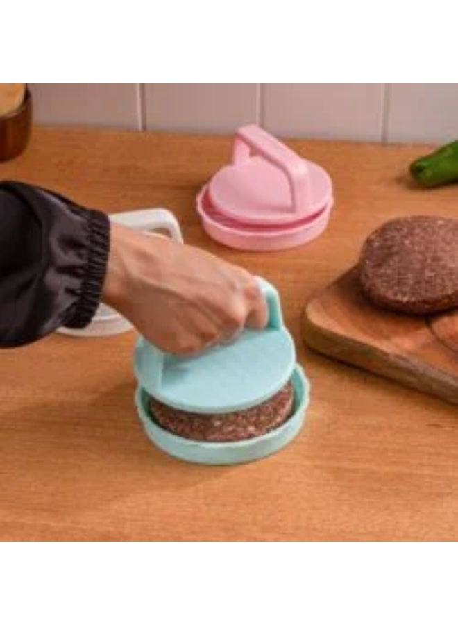 Burger Press - Perfectly Shape Stuffed Patties with Our Easy-to-Use Hamburger Maker, Ideal for Grilling BBQs at Home or Outdoor Cooking Adventures (Blue) - Image 4