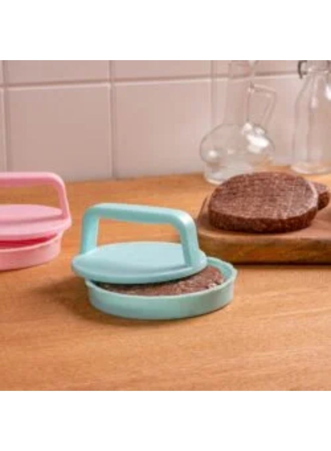 Burger Press - Perfectly Shape Stuffed Patties with Our Easy-to-Use Hamburger Maker, Ideal for Grilling BBQs at Home or Outdoor Cooking Adventures (Blue) - Image 3