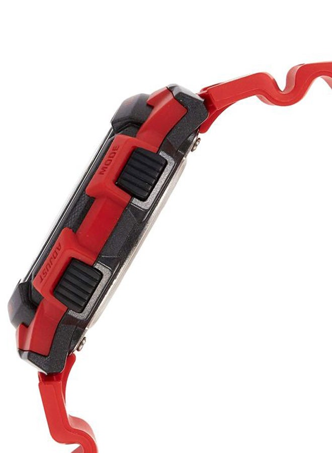 CASIO Boys Resin Digital Quartz Watch AE-1000W-4AVDF - 48 mm - Red - Image 3
