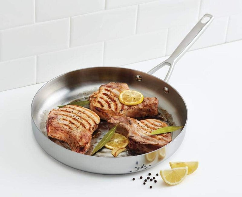 Anolon Anolon TriPly Clad Stainless Steel 12Inch Deep Round Grill Pan  - Image 2